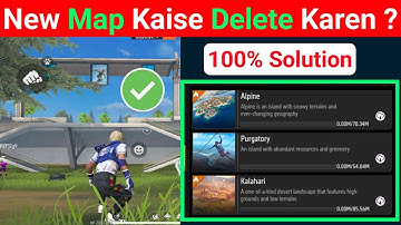New Map Kaise Delete Karen Nexterra map? | Free Fire Max mein new map cs rank mein delete kaise kare
