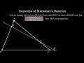 Converse Menelaus's theorem proof