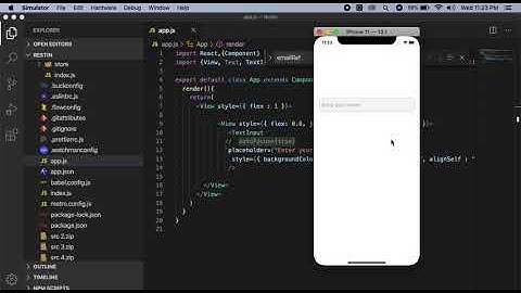 How to use auto focus in TextInput Using Refs in react native full Example