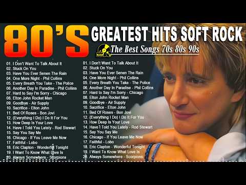 Bee Gees, Rod Stewart, Phil Collins, Air Supply - Soft Rock 70s 80s 90s Greatest Hits Full Album