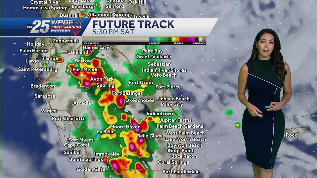 Isolated coastal showers and inland storms this weekend across South ...
