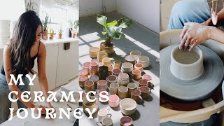 my ceramics journey ~ how I got into pottery, glaze & small business chats, q+a