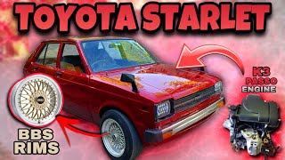 Toyota Starlet Modified With Passo Engine 🔥 BBS Rims 👌🏻 Full Vintage Feels