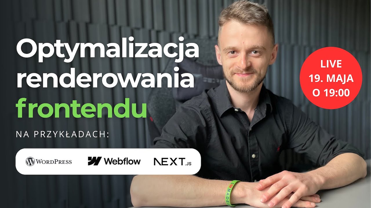 🔴 LIVE: Przyspiesz renderowanie frontendu (Wordpress, Webflow, Next.js)