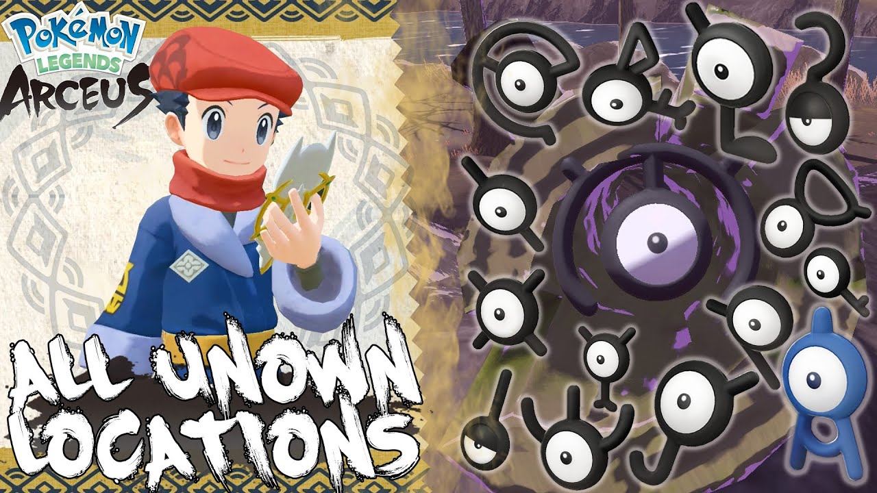 All Unown Locations and Interactive Map Guide