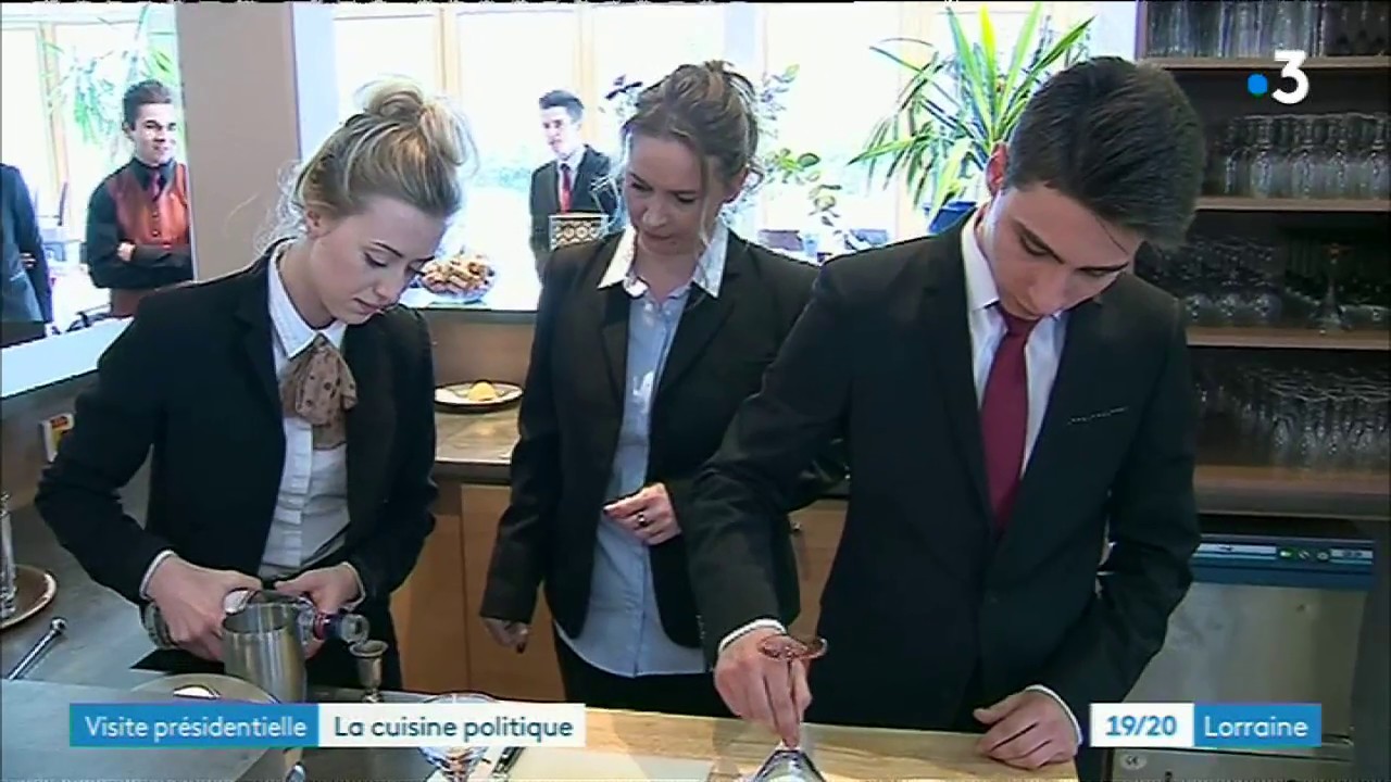 Visite d'Emmanuel Macron : le Lycée hôtelier d'Epinal sur le pont
