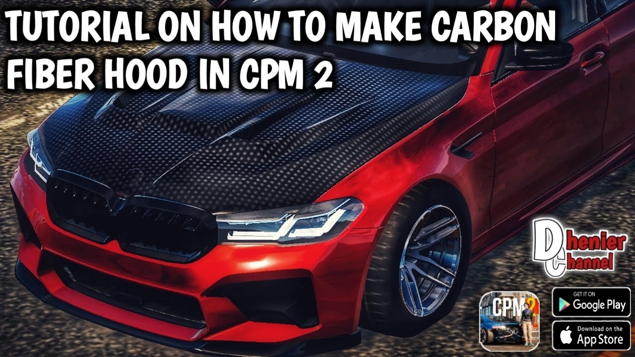 Tutorial on how to make Carbon Fiber Hood in Car Parking Multiplayer 2 ...