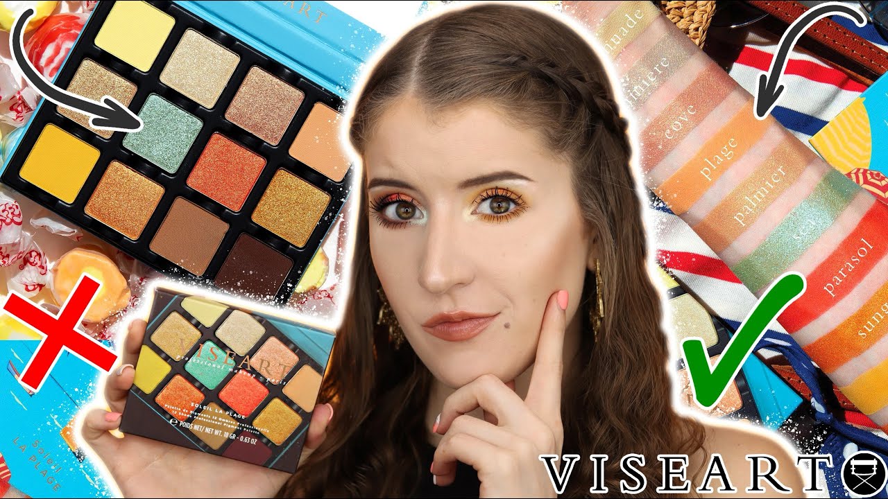 NEW! VISEART SOLEIL LA PLAGE ETENDU PALETTE ☀️ 2 LOOKS + SWATCHES 🏖️
