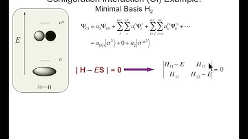 CompChem.04.02 Post-Hartree-Fock Theory: Electron Correlation and Configuration Interaction