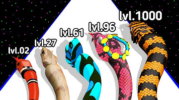 2024 Snake Evolution Run 3D Level_Up Snake Part -1 Gameplay (New Update) Super Gaming