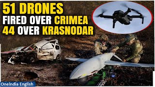 Putin's Army Thwarts 100 Drones Fired In Biggest Overnight Assault By Ukraine | Oneindia News