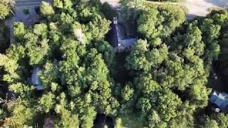 Drone video of Big Moose Lake in Eagle Bay New York