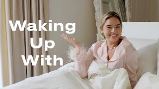 Wake Up With Natalie Noel In Her Matching Silk PJs & Amazing Walk-In Closet | Waking Up With | ELLE