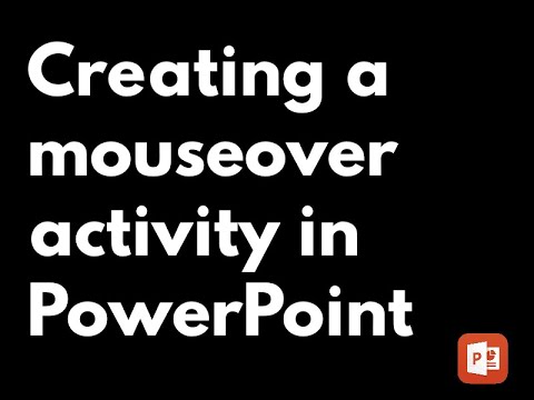 Creating a mouseover activity in PowerPoint