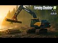 Surviving the LONELY ISLAND! 🌲 Massive Logging & Big Excavator Builds | FS25