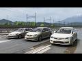 Forza Horizon 6 Drag race: Honda Civic Type R FD2 vs Civic Type R EP3 vs Civic Type R EK9