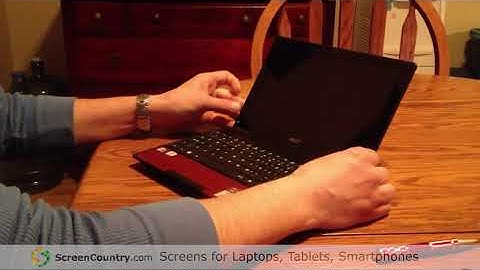 Laptop screen replacement (How to replace notebook LCD) [Acer Aspire One D255E]