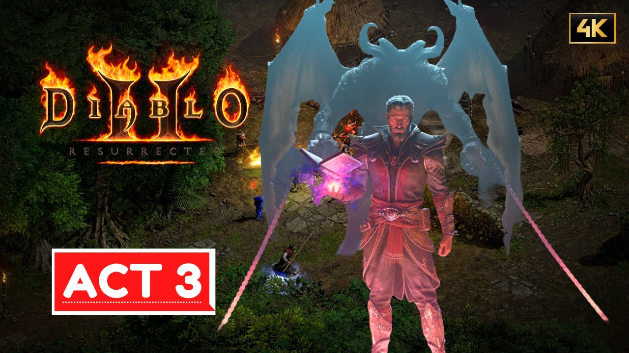 DIABLO 2 RESURRECTED Gameplay Walkthrough Act 3 Warlock - No Commentary