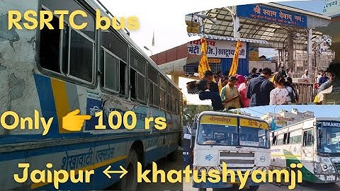 Rajasthan roadways bus // जयपुर ↔️ खाटूश्यामजी  daily service #shindicampjaipur