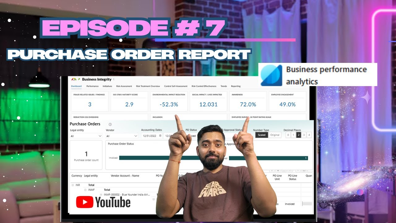D365 F&O: Learn to create Purchase Order Report in Business Performance ...