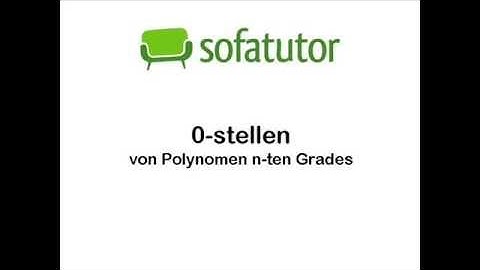 Polynomen n-ten Grades - Nullstellen | Mathematik | Algebra