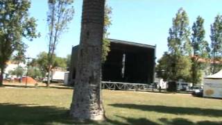 Pause from bike ride near canal in Aveiro