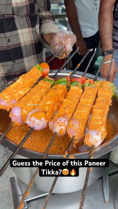 Guess the Price of this Paneer Tikka?😍🔥|| Indian Street Food