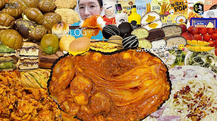 먹방VLOG+한입혜영6화😋실비김치한우곱찜닭+비빔밥🔥크림짬뽕 빵해장 치즈버거 맘모스빵 마늘바게트 신상과자 [봄나리베이커리]소금빵6종 [봄날엔]초코퐁당5종🎉라이브 공지❤️MUKBANG