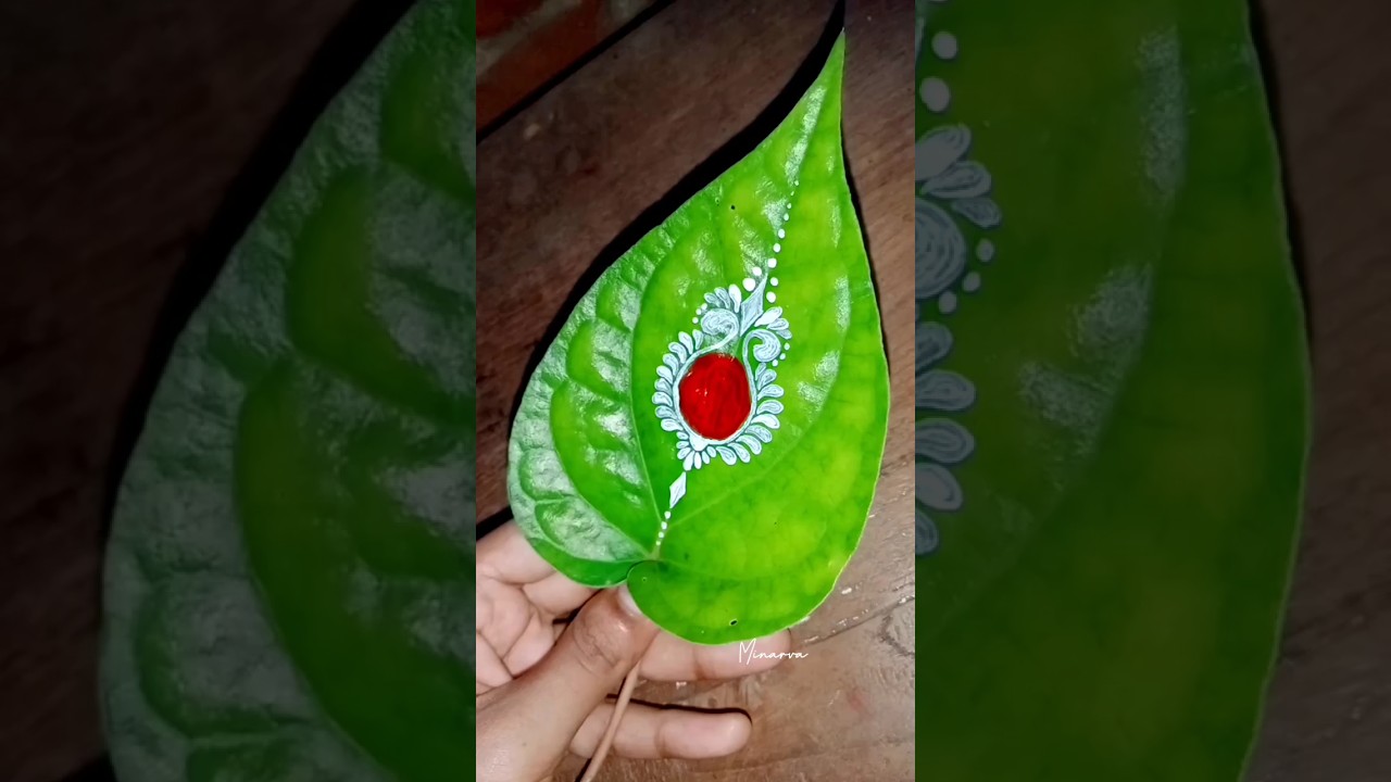 kolka design on betel leaf || weeding special kolka design 