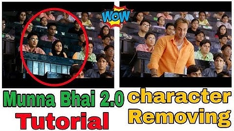 how to Remove any character(moving shot) in any movie #kumar Tech#Tutorial