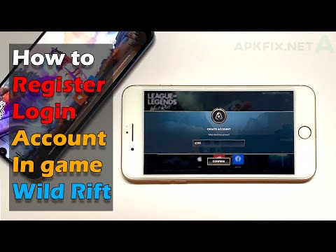 Wildrift League of legends | How to Register and Login Account in the game iOS/Android