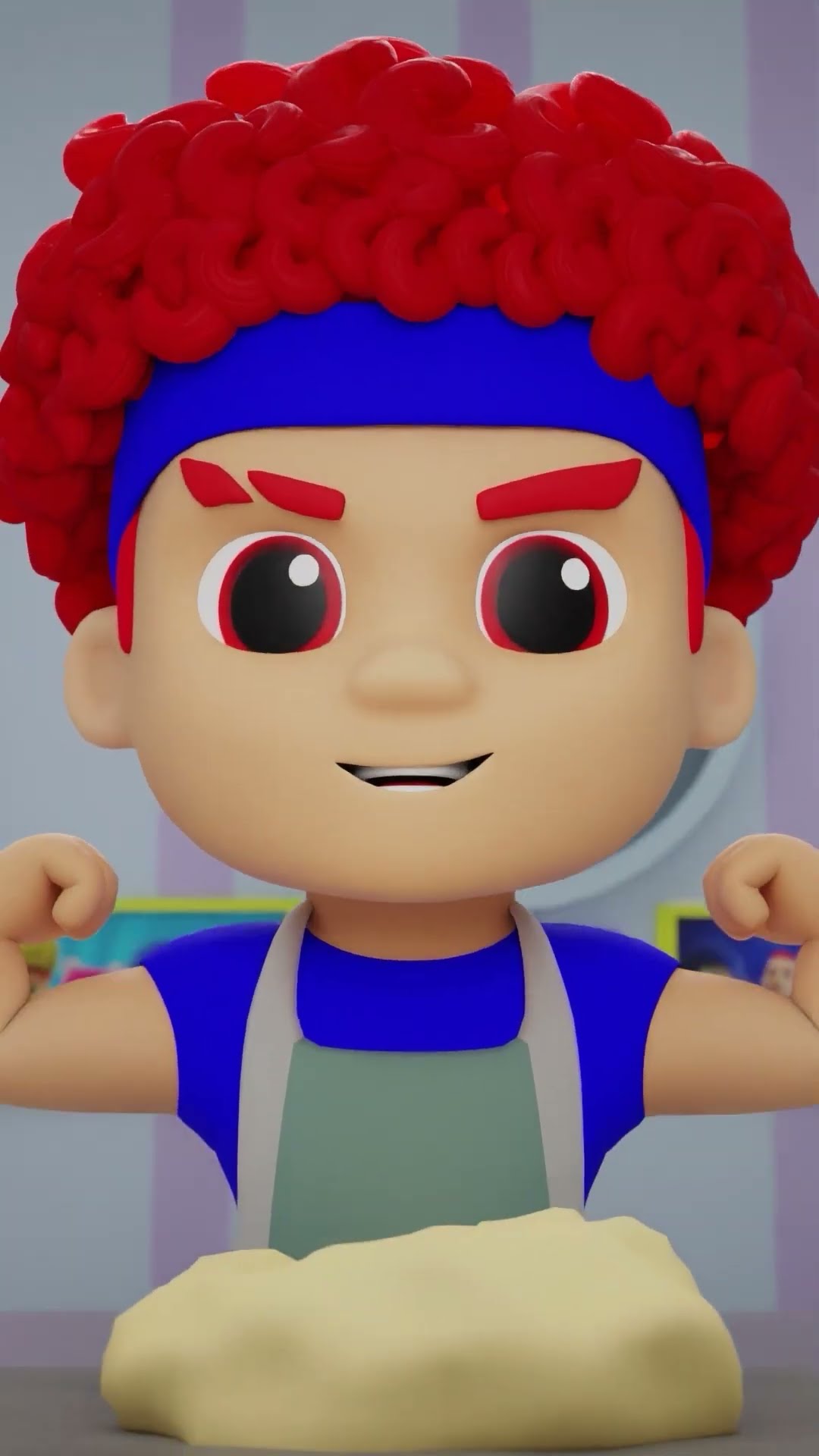 Boom-Boom, Chicky y Cha-Cha están haciendo galletas | D Billions Canciones Infantiles #shorts #db