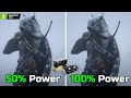 Gtx 1060 50 power vs 100 power limit  performance test