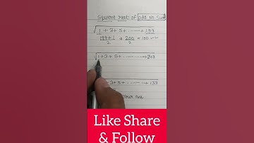 Square root of odd numbers sum  #Square #Squaretrick #maths #mathstricks #tricks #viral #shorts