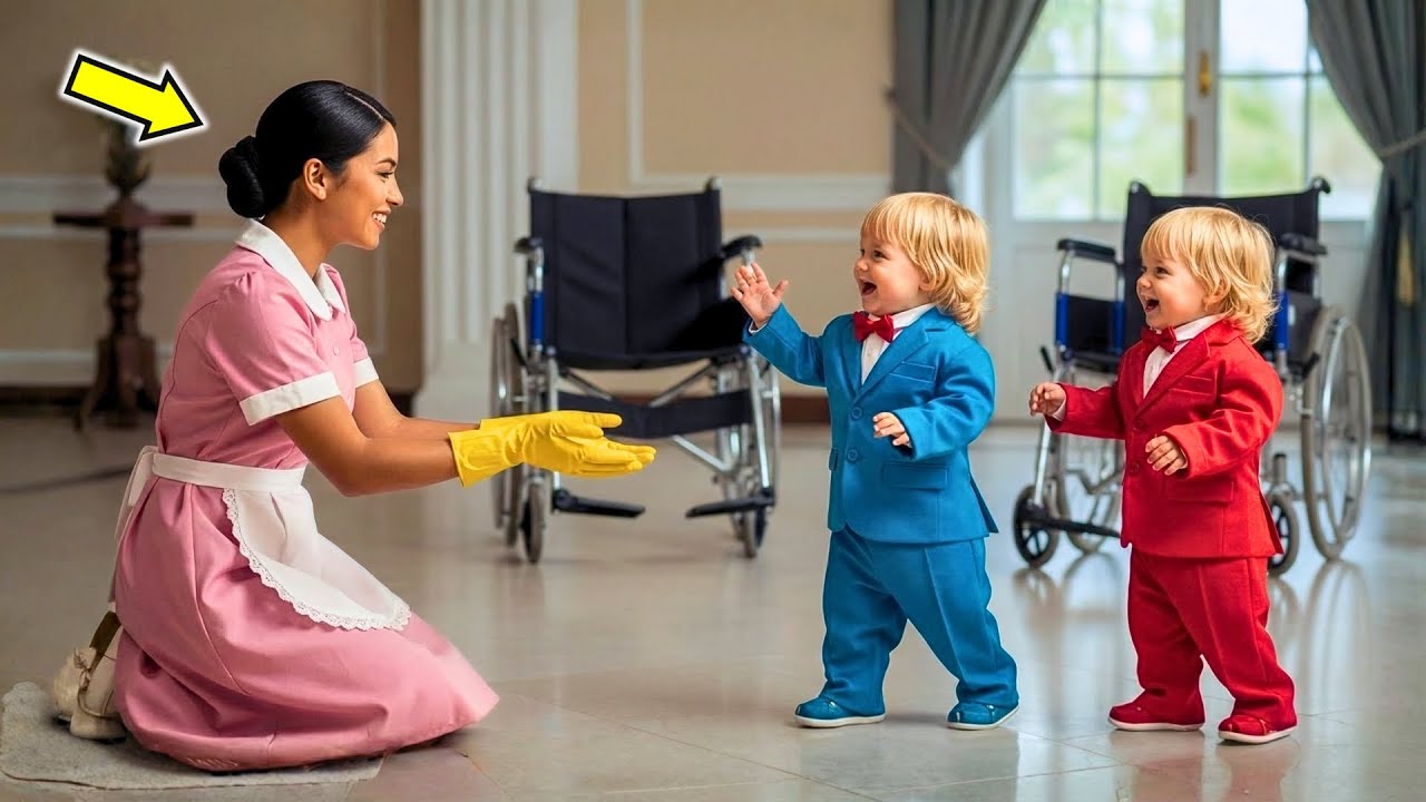 EL MILLONARIO PUSO CÁMARAS PARA VER A SUS HIJOS EN SILLA… Y LA NIÑERA POBRE LO SORPRENDIÓ