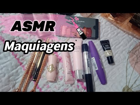 Asmr mostrando minhas maquiagens #make#videoparadormir#falasuave#sussurros