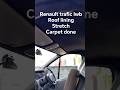 Roof lining stretch carpet in anthracite on the Renault trafic campervan conversion #renaulttrafic