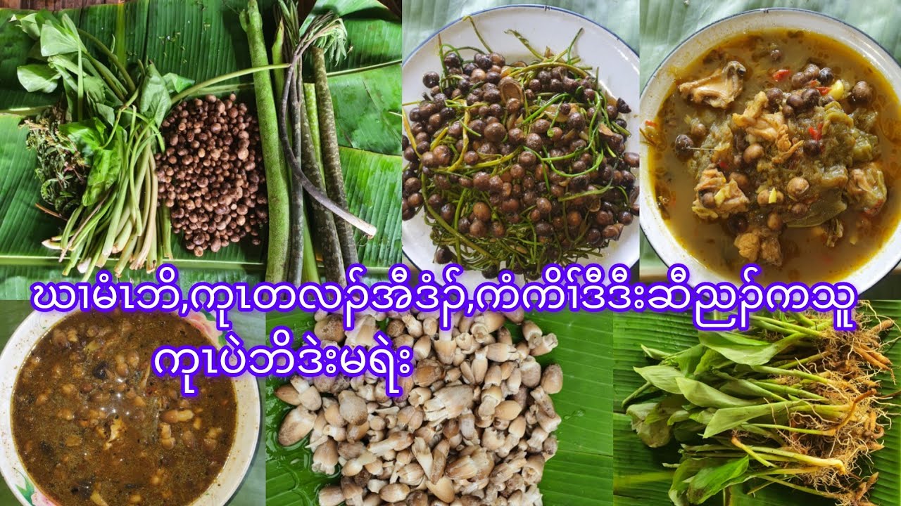 Natural vegetables when raining season