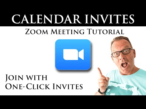 Create ZOOM MEETING Calendar Invites with ONE-CLICK Join link.