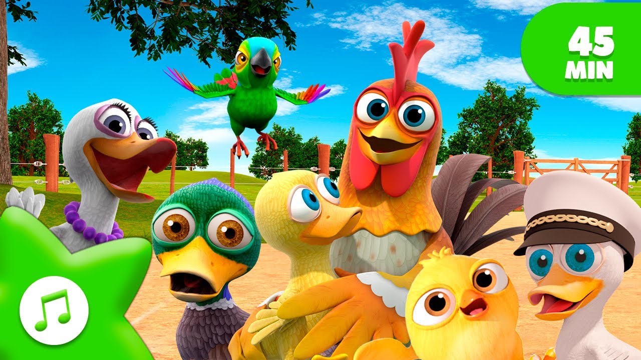 Os Patinhos da Fazenda | Vamos Aventurar com as Aves | Músicas infantis 🌈 Português do Brasil