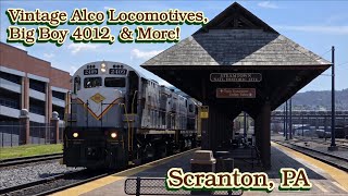 Vintage Alco Locomotives Pull A Manifest Through Steamtown, Big Boy 4012, & More - Scranton, PA