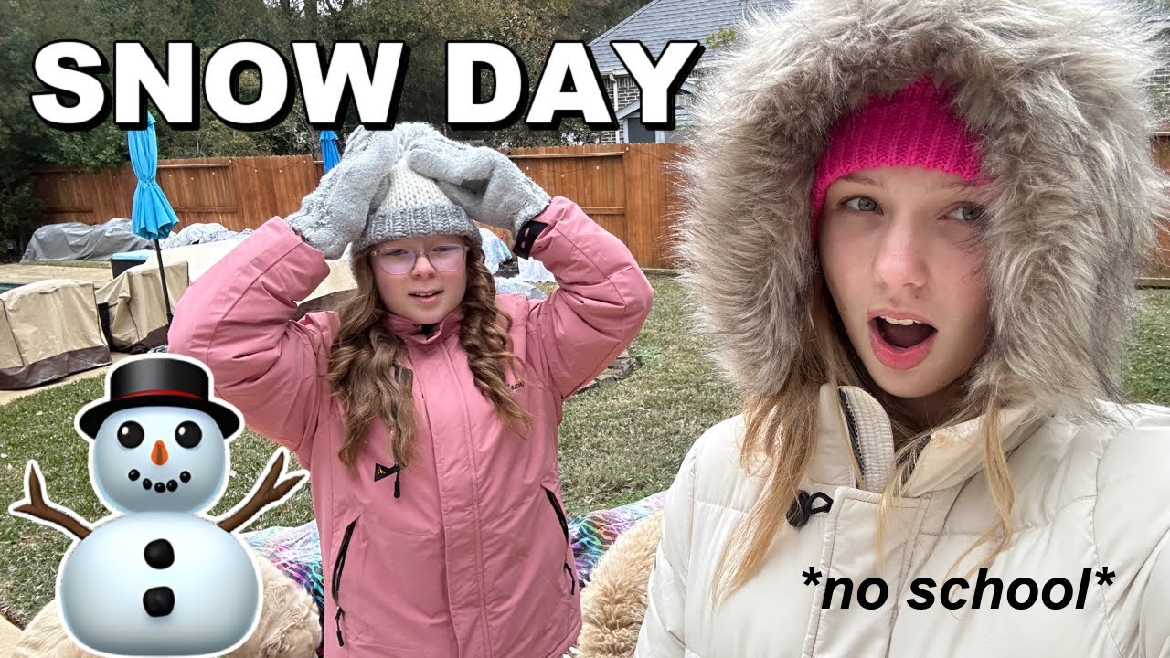 snow day In Texas plus my skincare routine!