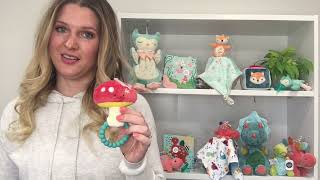 Fairyland Forest Mushroom Teether Rattle | Mary Meyer Stuffed Toys