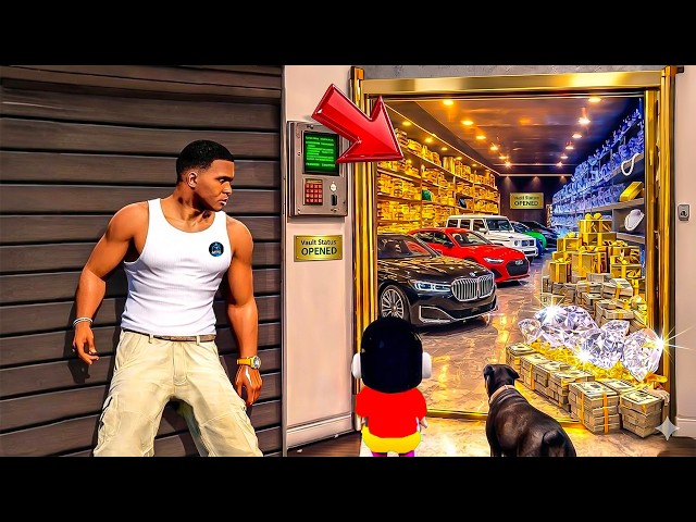 Franklin Found A Secret Bunker Inside His House in GTA 5 in Telugu