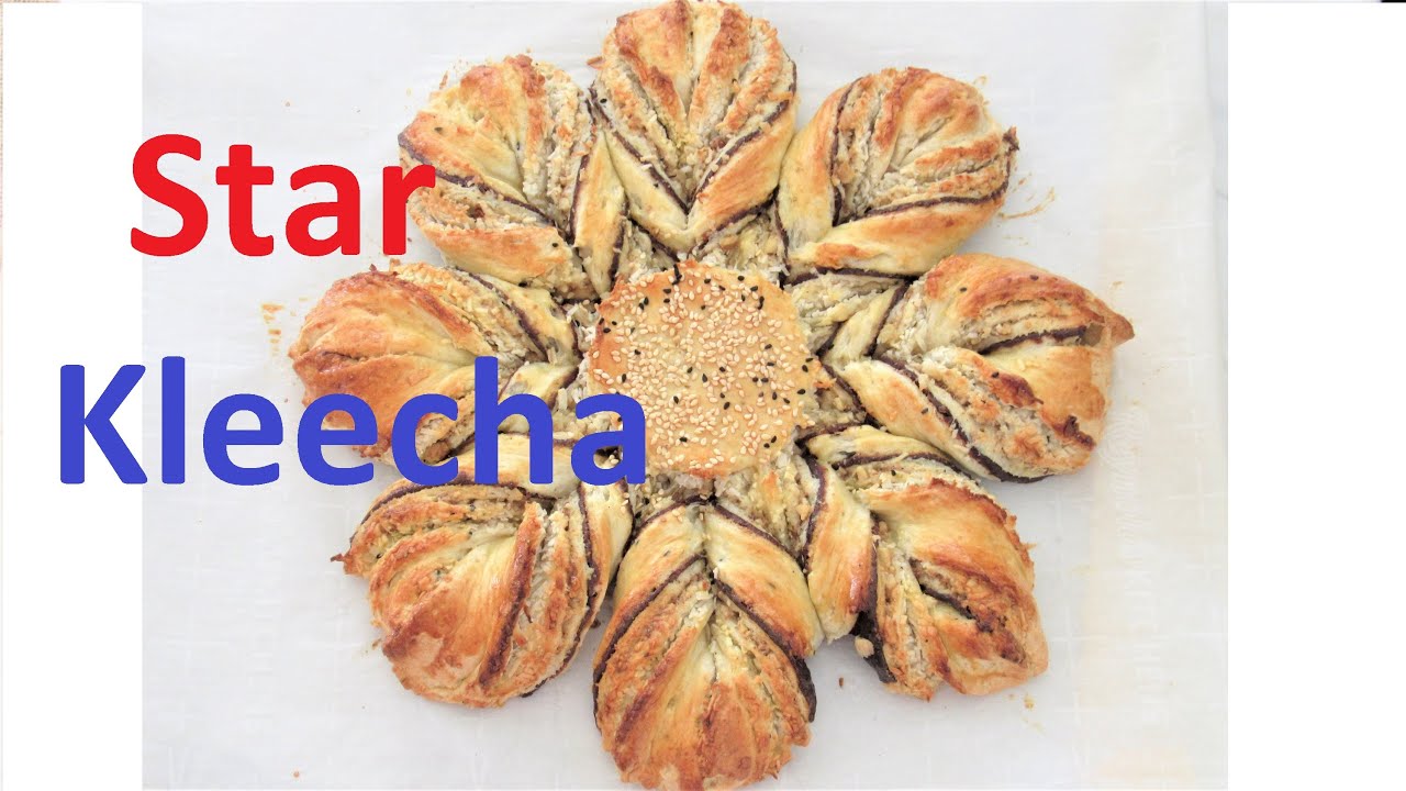 Iraqi Kleecha Like a Large Star Stuffed With Date