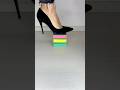 ASMR Colored Sponge vs High Heels Crushing | Crunchy &amp; Satisfying Oddly Sounds 👠 #shorts #ytshorts