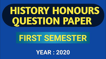 History Honours Question Paper 2020 || Semester 1 Paper CC:1 University of Calcutta
