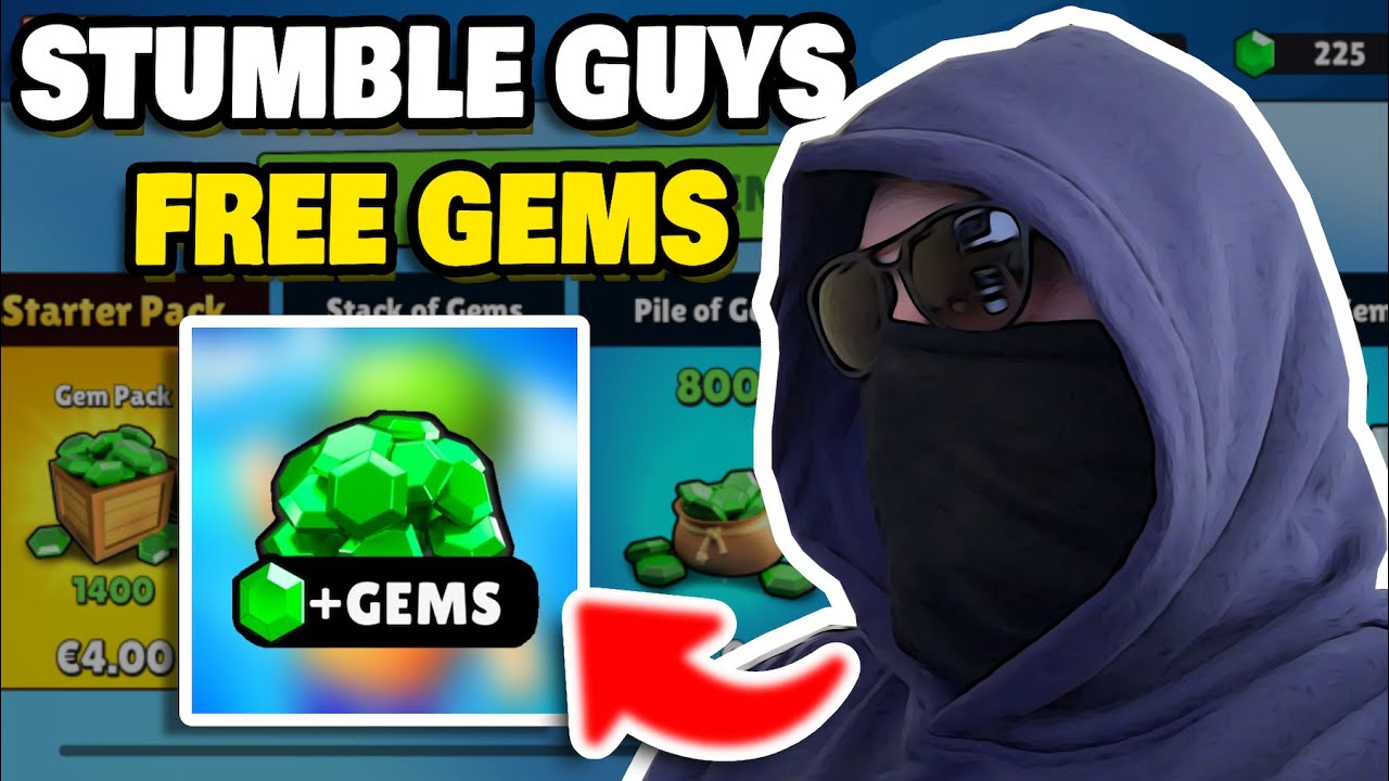 Stumble Guys FREE GEMS! - How to get 10,000 Free Gems in Stumble Guys