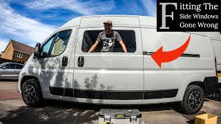 How To Fit Camper van Windows | Fiat Ducato Self Build Van Conversion Fiat Ducato Side Window
