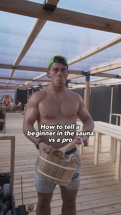 Beginner vs Professional in the Sauna #fitness #funny #sauna #exercise #gymbro #gymhumor #workout